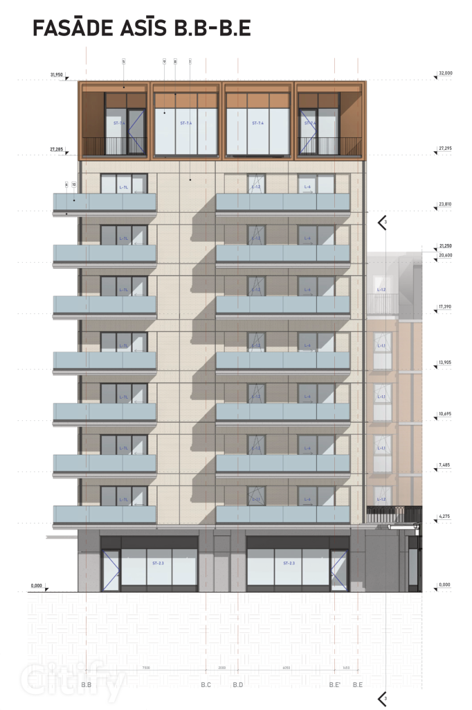 Riga Waterfront - "C2-05" ēka (Eksporta iela 3A) - Daugiabutis, Kita komercija - vizualizacija