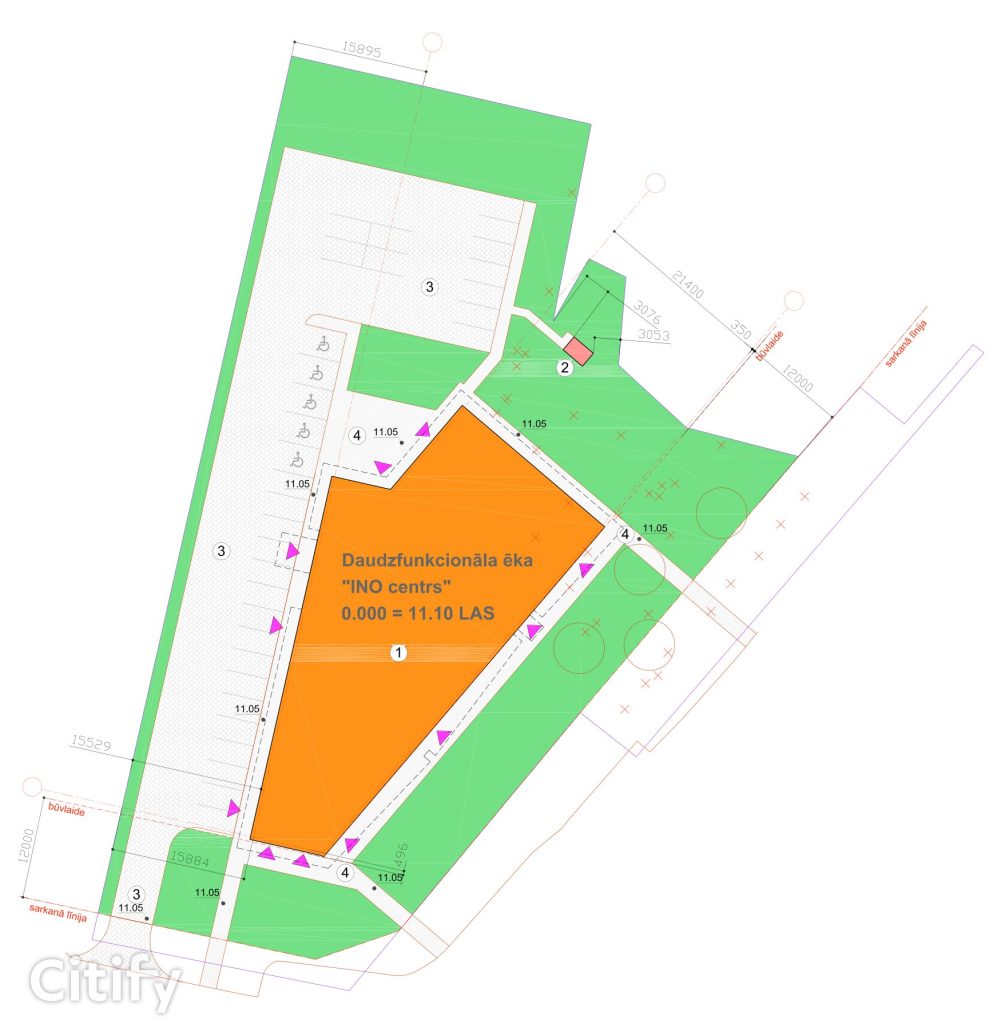Daudzfunkcionāla ēka INO centrs (Daugavas iela 20A) - Clinic, Other commercial - visualization
