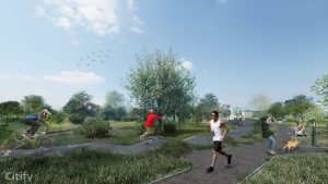 Jauniešu aktīvās atpūtas vieta “Dzegužtrase” visuaalne