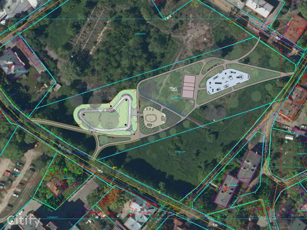 Jauniešu aktīvās atpūtas vieta “Dzegužtrase” (Buļļu iela) - Park - visualization
