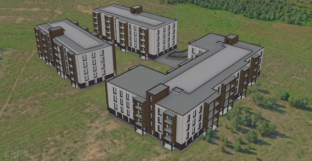 Jaunā Mežaparka iela 25 - 1. ēka (Jaunā Mežaparka iela 25) - Daugiabutis - vizualizacija