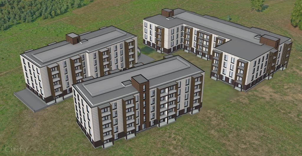 Jaunā Mežaparka iela 25 - 1. ēka (Jaunā Mežaparka iela 25) - Daugiabutis - vizualizacija