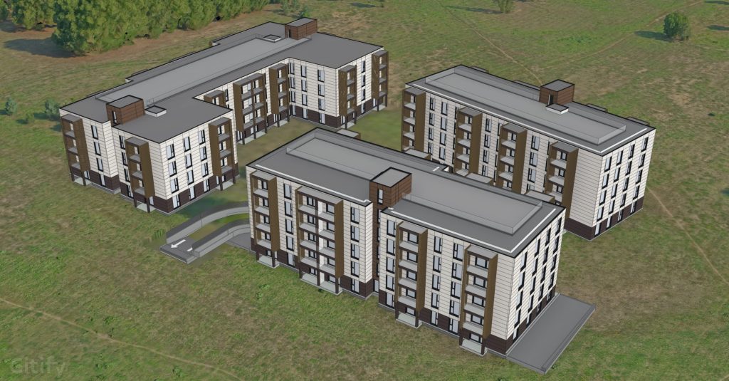 Jaunā Mežaparka iela 25 - 1. ēka (Jaunā Mežaparka iela 25) - Daugiabutis - vizualizacija