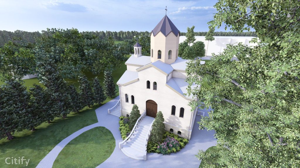 Svētā Gregora Apgaismotāja baznīcas jumta pārbūve (Kojusalas iela 5) - Kultūras centrs - vizualizācija