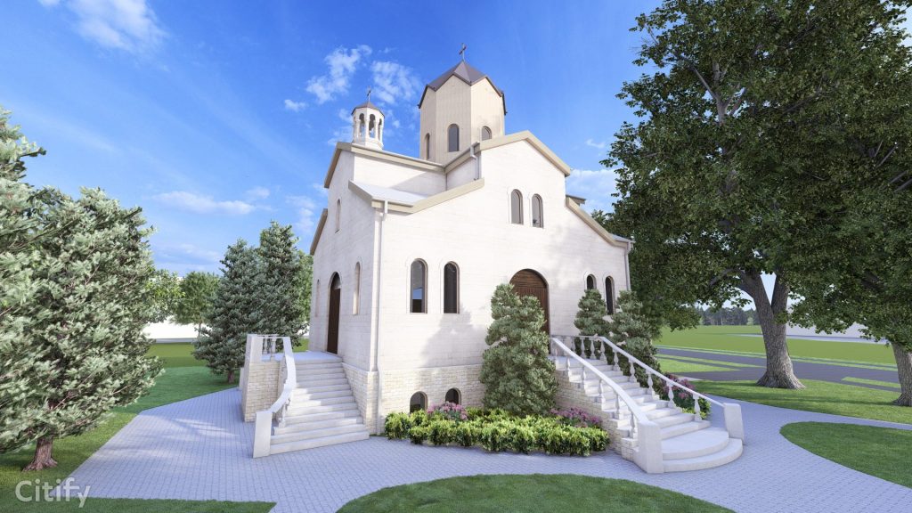 Svētā Gregora Apgaismotāja baznīcas jumta pārbūve (Kojusalas iela 5) - Kultūras centrs - vizualizācija