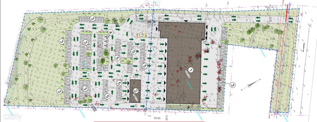CSDD Tehniskās apskates stacija (Latgales iela 456B) - Service terminal - visualization