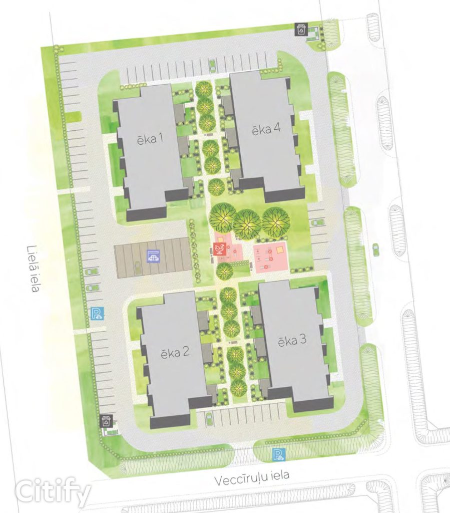 Marupe Urban Village (Lielā iela 115, Krēsliņu iela 15) - Multi apartment - visualization