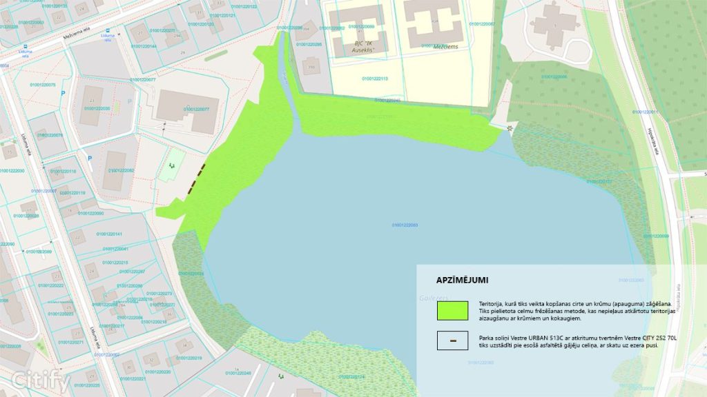 Gaiļezera revitalizācija (Mežciema iela) - Waterside - visualization