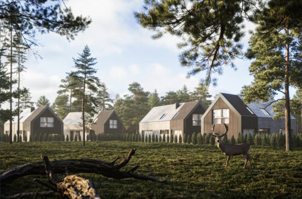 Miško tak. 2E, 2F, 2I, 2G, 2H, 2K, 2J, 2A (Miško tak. 2E, 2F, 2I, 2G, 2H, 2K, 2J, 2A) - Row housing - visualization