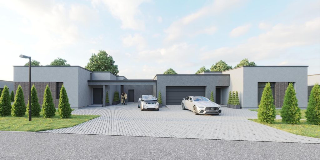 Papiškių namai (Kalvų g. 1, 3) - Row housing - visualization