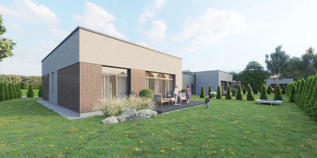 Papiškių namai (Kalvų g. 1, 3) - Row housing - visualization