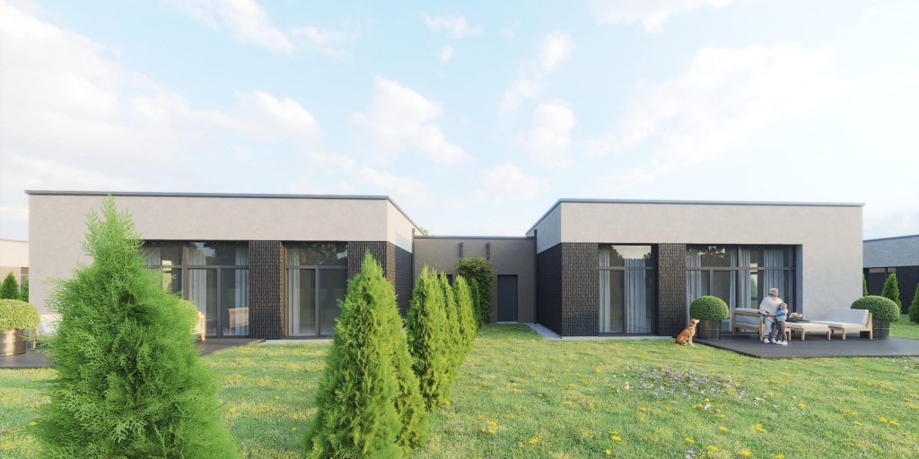 Papiškių namai (Kalvų g. 1, 3) - Row housing - visualization