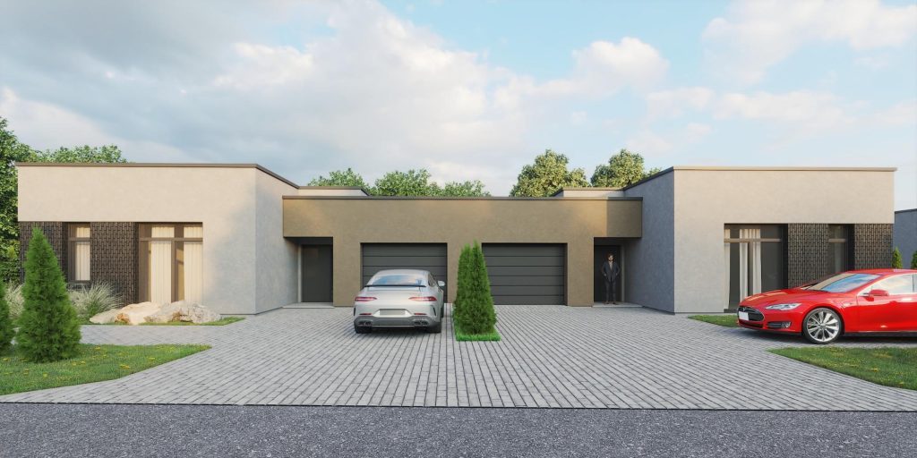 Papiškių namai (Kalvų g. 1, 3) - Row housing - visualization