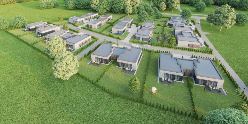 Papiškių namai (Kalvų g. 1, 3) - Row housing - visualization