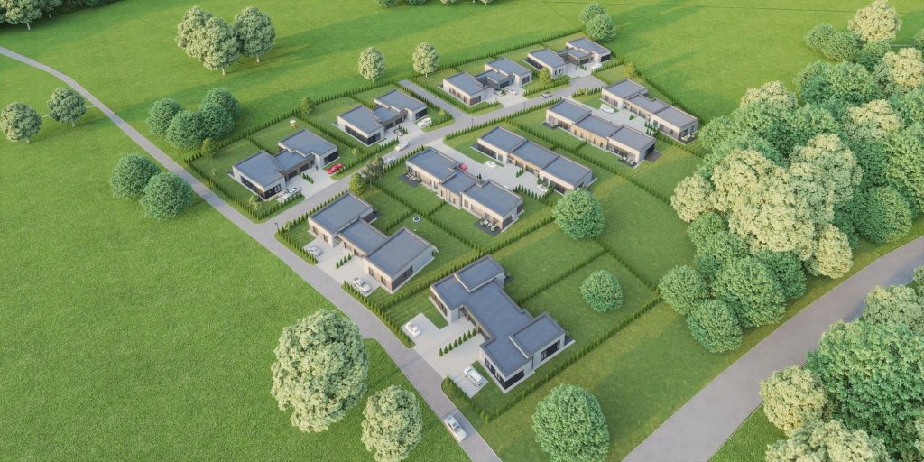 Papiškių namai (Kalvų g. 1, 3) - Row housing - visualization