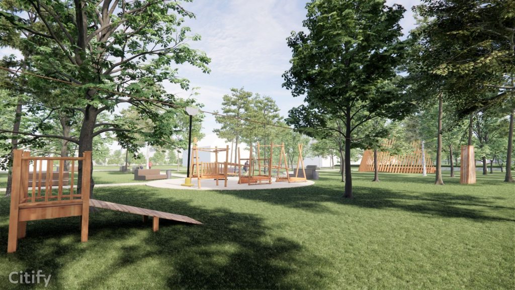 Pleskodāles muižas parka labiekārtošana (Kalnciema iela 160) - Park - visualization