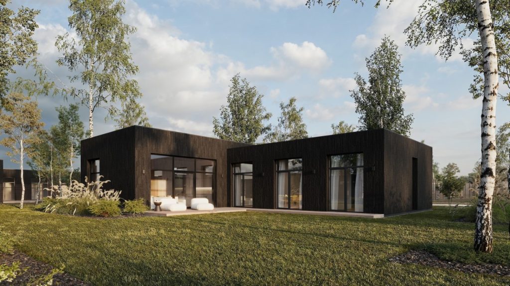 ROOTHAUS (Šermuonėlių g. 1, 2, 3, 4, 5, 6 - 19) - Privātmāju kopienas - vizualizācija