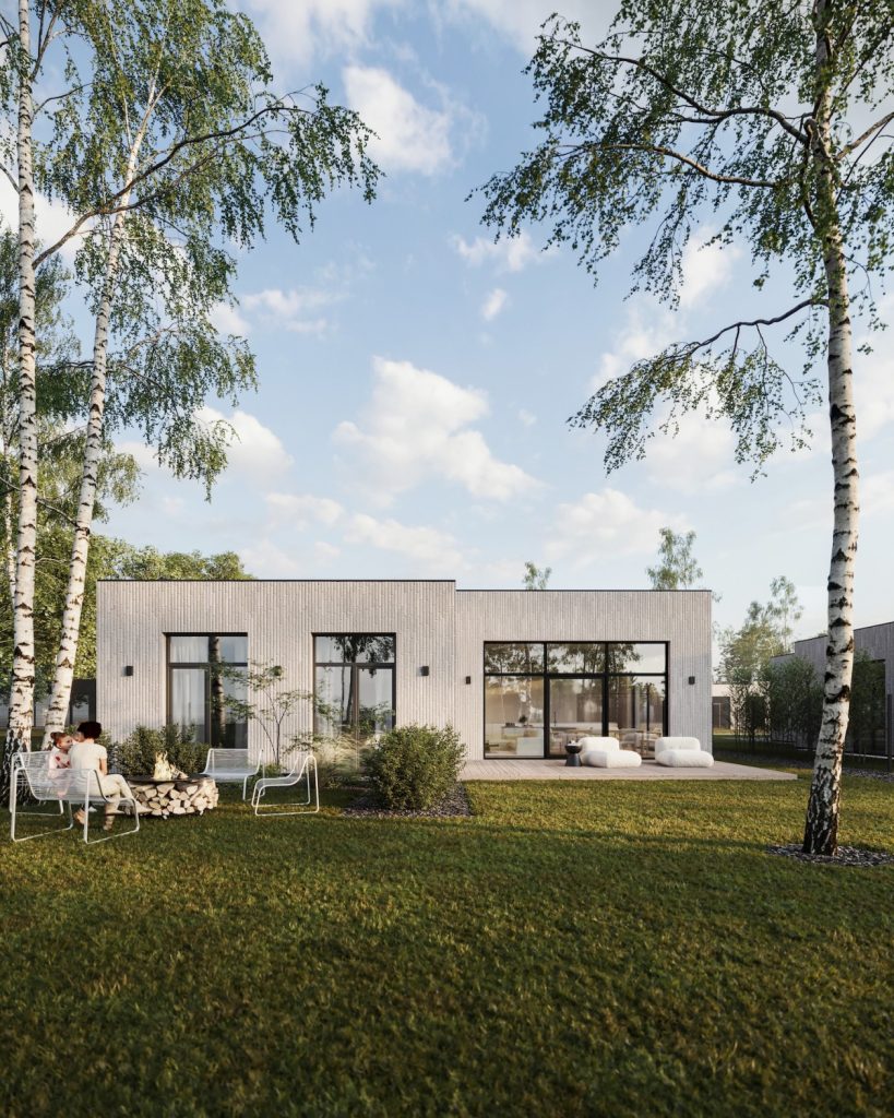 ROOTHAUS (Šermuonėlių g. 1, 2, 3, 4, 5, 6 - 19) - Privātmāju kopienas - vizualizācija