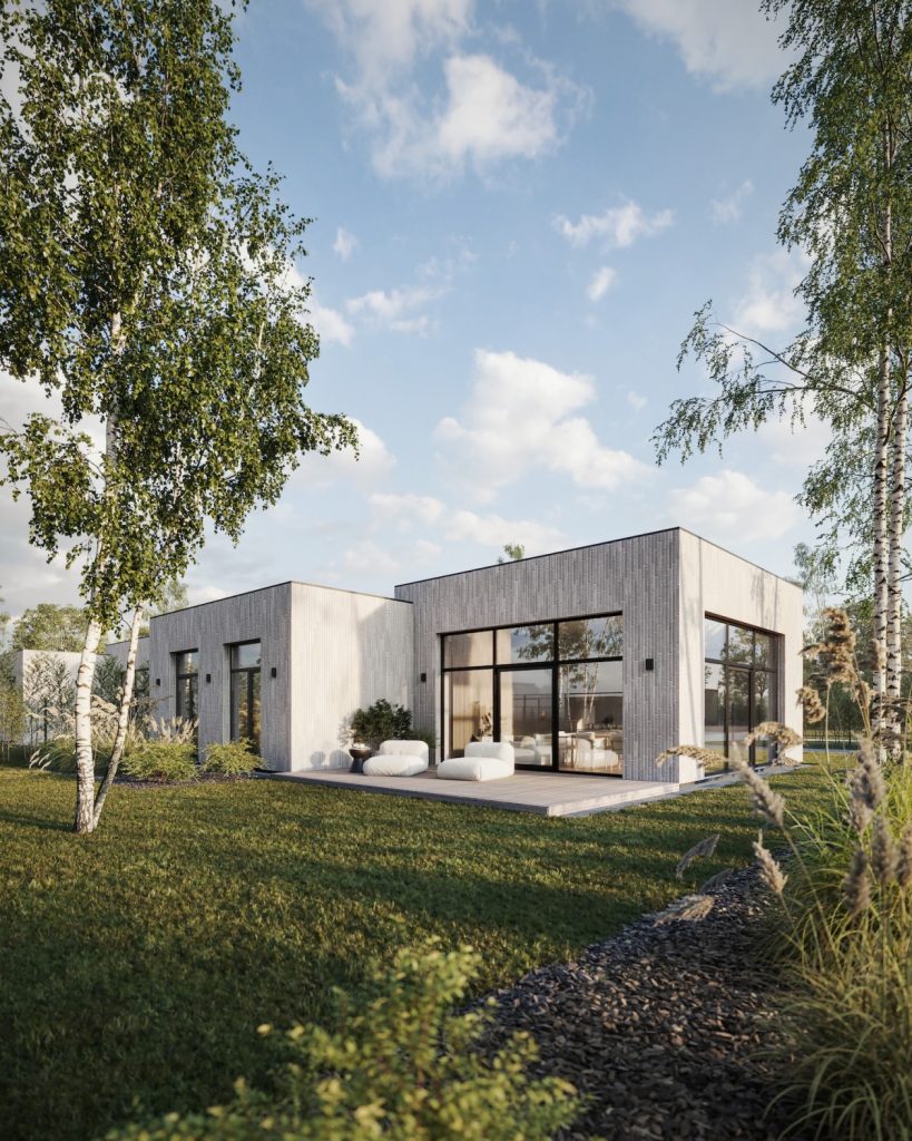 ROOTHAUS (Šermuonėlių g. 1, 2, 3, 4, 5, 6 - 19) - Privātmāju kopienas - vizualizācija