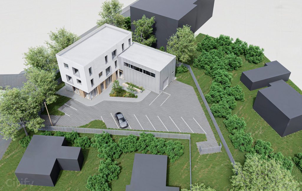 Rucavas iela 25 (Rucavas iela 25) - Verslo centras, Automobilių centras - vizualizacija