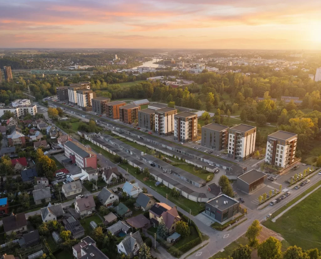 Ąžuolyno uoksai (Šaldytuvų g. 42) - Multi apartment - visualization