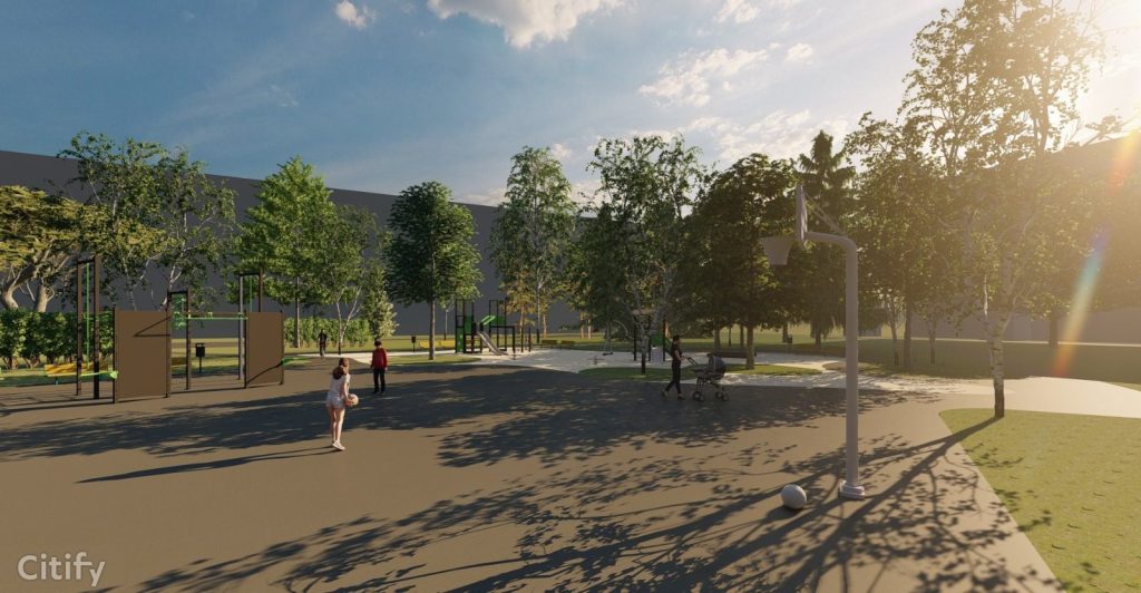 Rotaļu un sporta laukums Ziepniekkalnā (Tadaiķu iela) - Other open space, Sports field or court - visualization