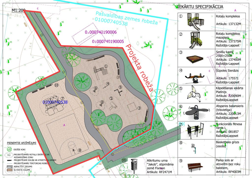Rotaļu un sporta laukums Ziepniekkalnā (Tadaiķu iela) - Other open space, Sports field or court - visualization