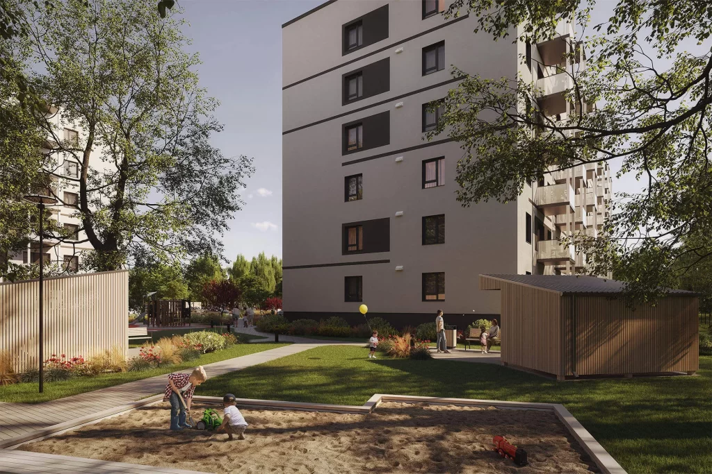 Pīlādžu mājas - 2. kārta, 2-3. ēkas (Tumes iela 27, 27A) - Multi apartment - visualization