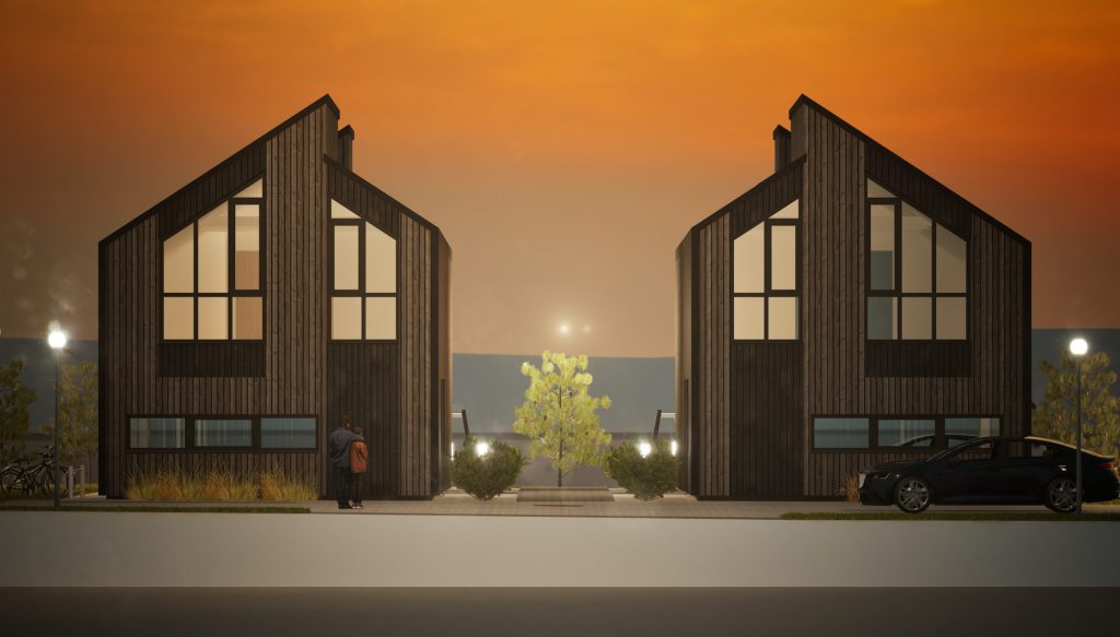 Vaivorykštės g. 64B (Vaivorykštės g. 64B) - Private house community - visualization