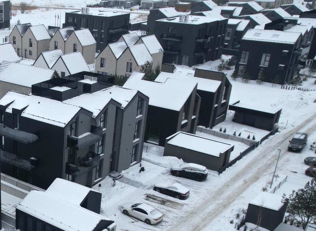 Vaivorykštės g. 64B (Vaivorykštės g. 64B) - Privātmāju kopienas - būvdarbu attēli