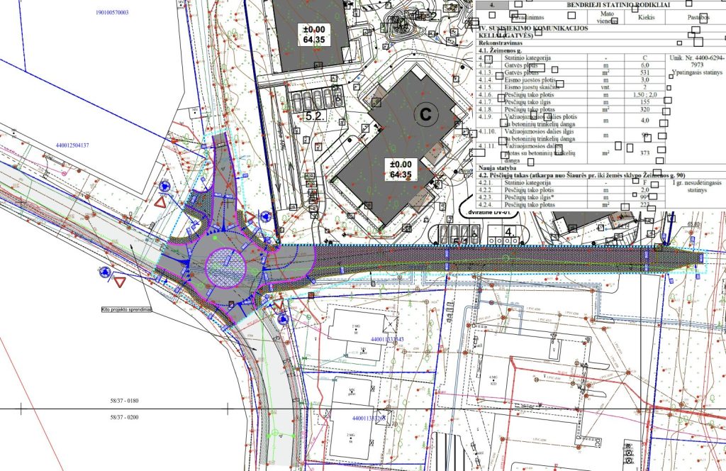 Žiedinė snakryža Žeimenos g. (Žeimenos g.) - Street - visualization