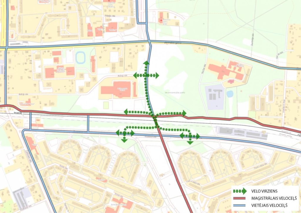 Anniņmuižas ielas - Anniņmuižas bulvāra tunelis (Anniņmuižas iela, Anniņmuižas bulvāris, Rostokas iela) - Road - visualization