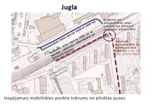 Veloceļš Auduma ielā un Baltezera ielā visuaalne