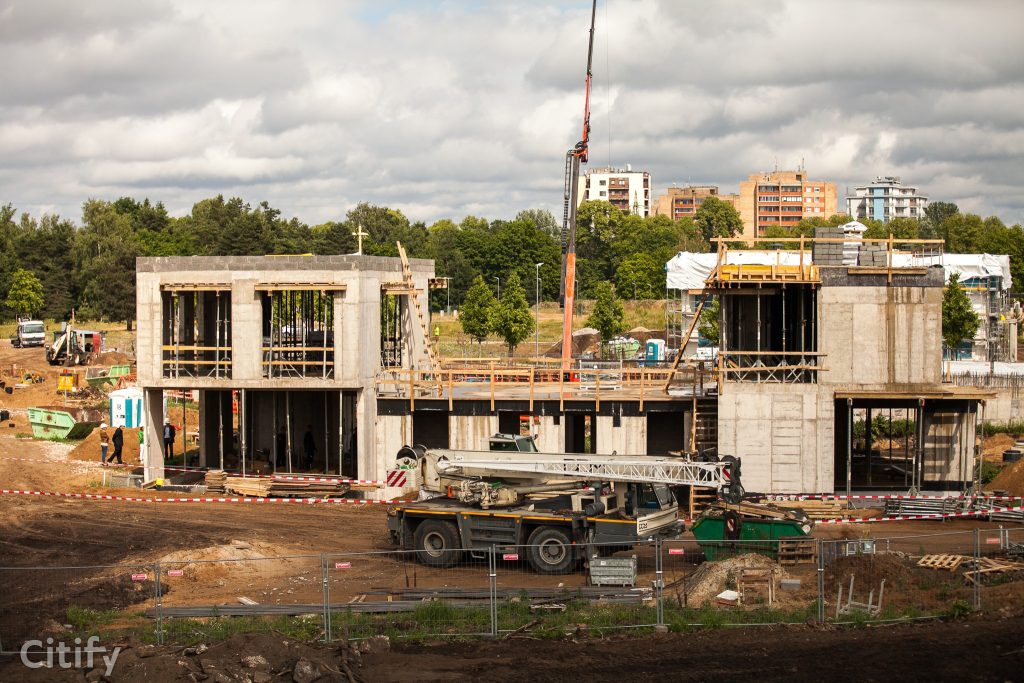 Mežaparka Rezidences - Jaunā Mežaparka iela 46 (Jaunā Mežaparka iela 46) - Row housing - construction photos
