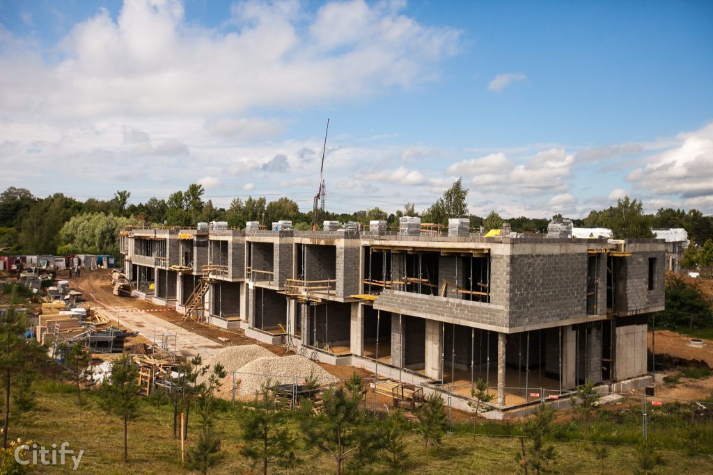 Mežaparka Rezidences - Jaunā Mežaparka iela 46 (Jaunā Mežaparka iela 46) - Row housing - construction photos