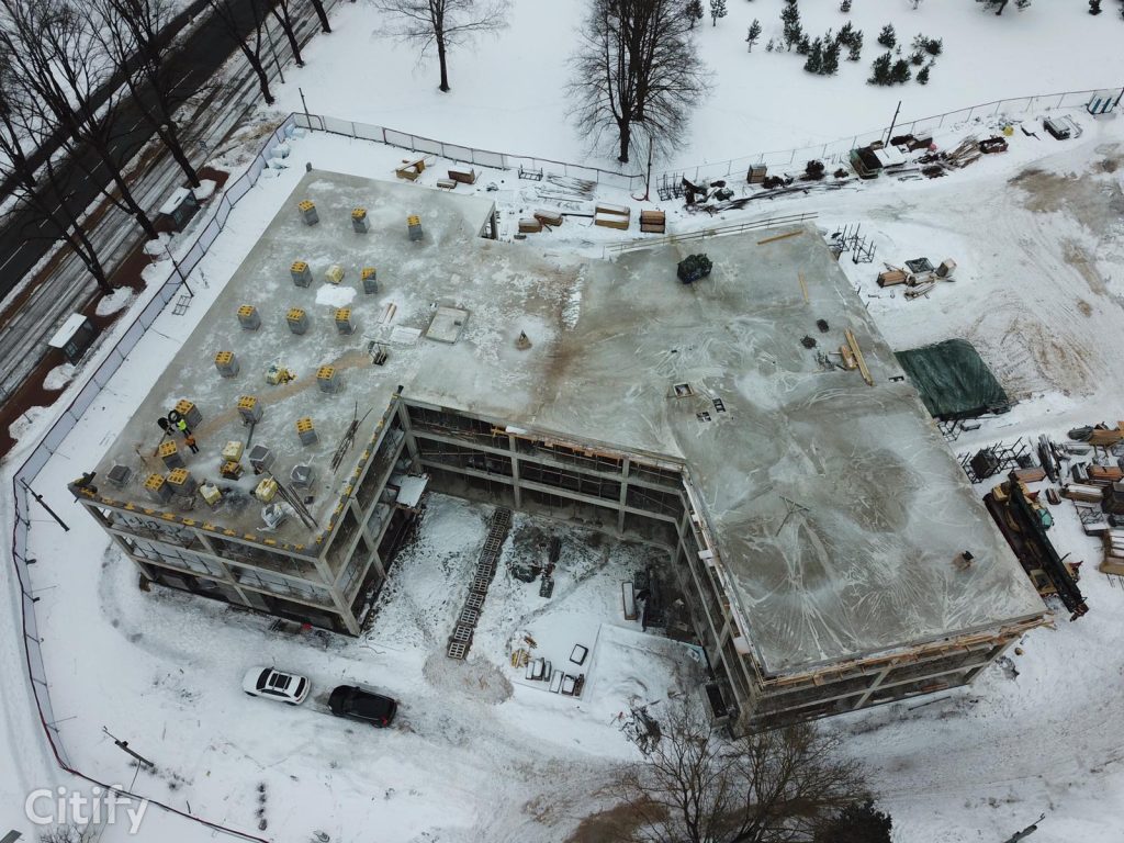 Mežaparka Biroji (Ķelnes iela 1) - Verslo centras - statybų nuotraukos