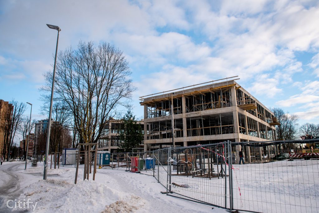 Mežaparka Biroji (Ķelnes iela 1) - Verslo centras - statybų nuotraukos