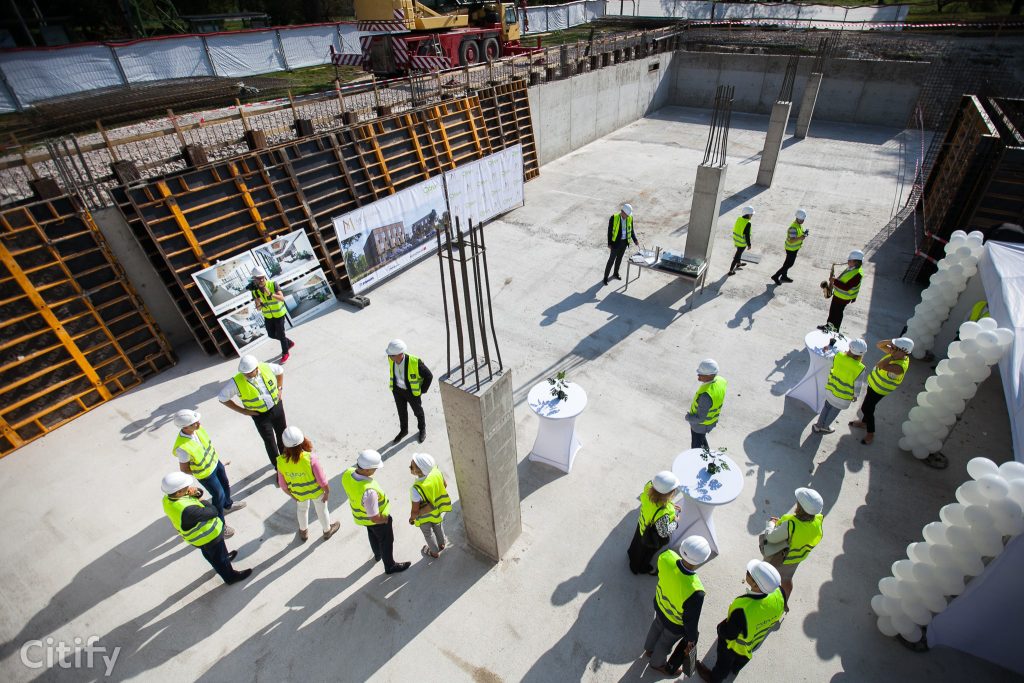 Mežaparka Biroji (Ķelnes iela 1) - Verslo centras - statybų nuotraukos