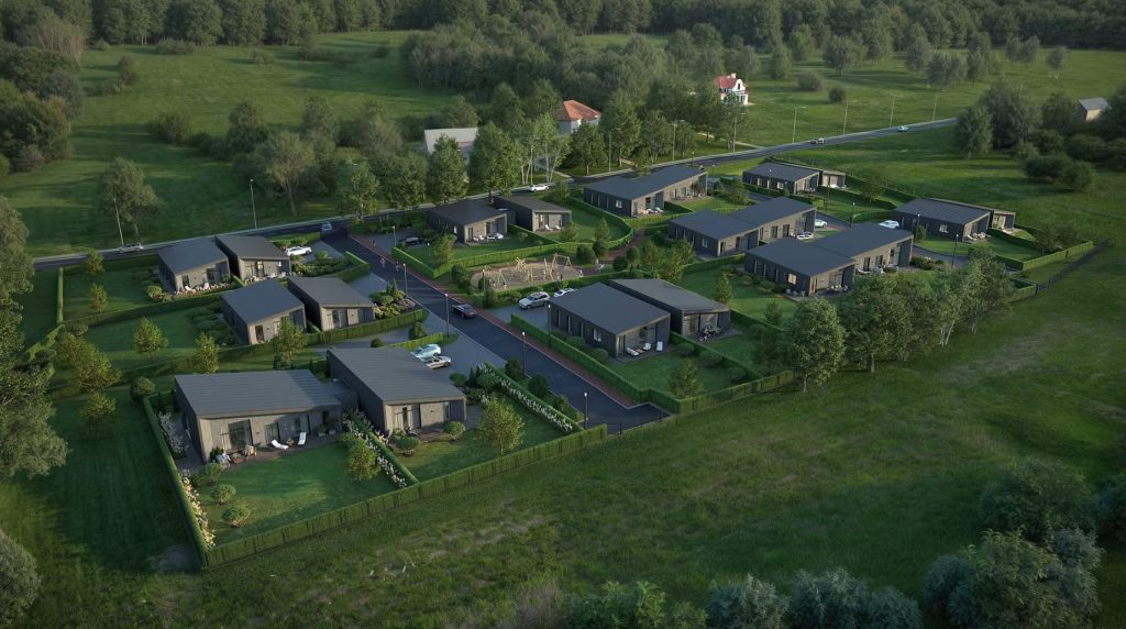 Kalno rezidencija (Kalno g.) - Private house community - visualization