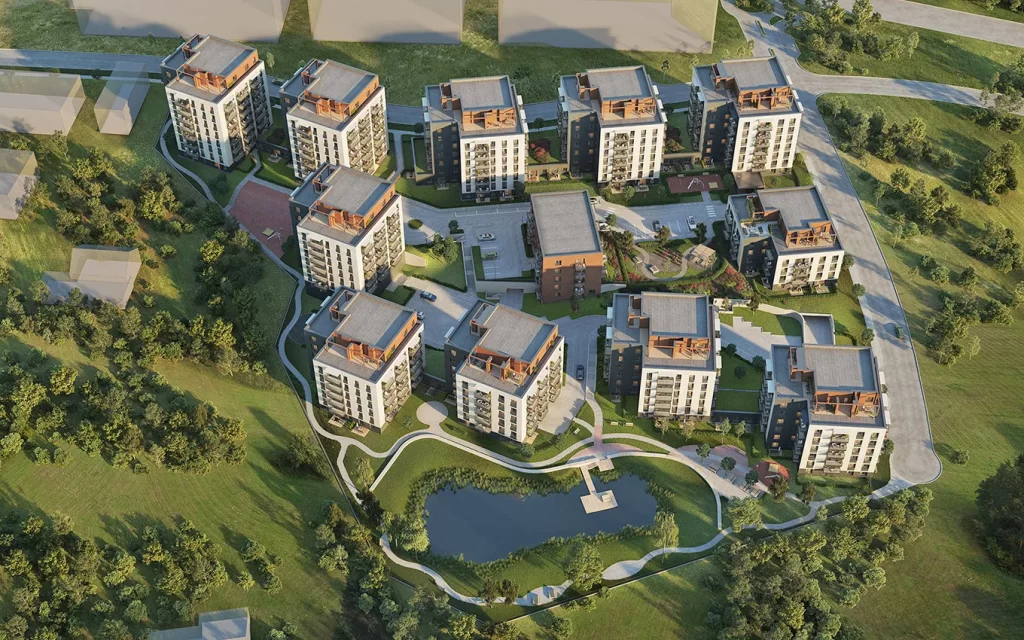 Lake Town 4 etapas (Duisburgo g. 9) - Multi apartment - visualization