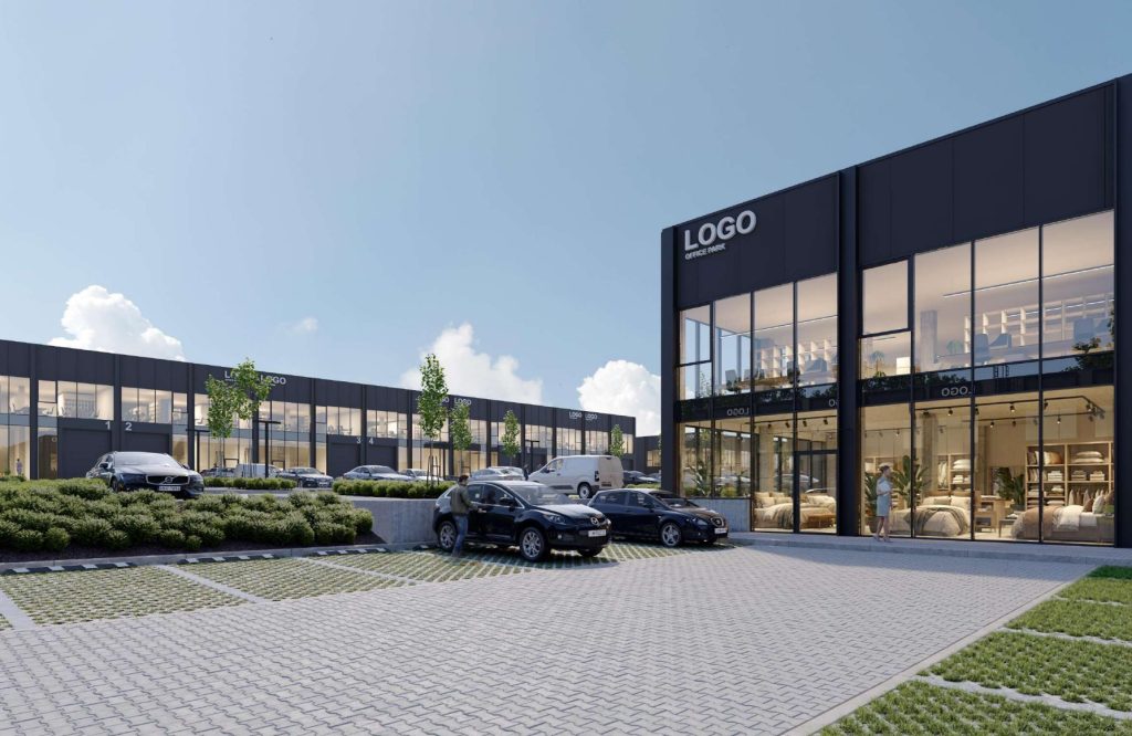 Liepkalnio verslo parkas 2 etapas (Broniaus Oškinio g. 1, 5) - Birojs / Elastīgu platību - vizualizācija