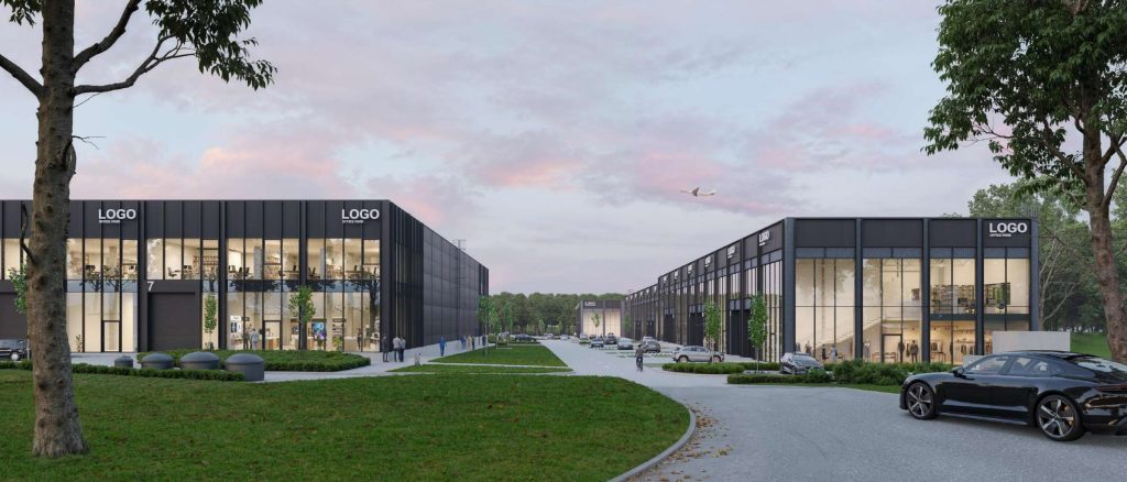 Liepkalnio verslo parkas 2 etapas (Broniaus Oškinio g. 1, 5) - Birojs / Elastīgu platību - vizualizācija