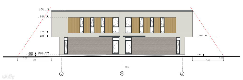 Lilijas iela 5 (Lilijas iela 5) - Row housing - visualization