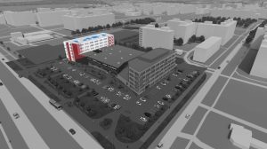 Lasnamäe Tervisemaja laiendus visuaalne