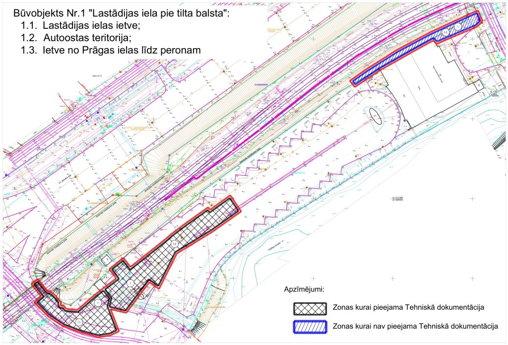 Mobilitātes punkts "Rīgas centrālā stacija" (Prāgas iela, Emīlijas Benjamiņas iela, Lāčplēša iela, Dzirnavu iela, Timoteja iela, Lastādijas iela) - Citi maršruti - vizualizācija
