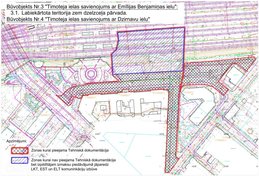 Mobilitātes punkts "Rīgas centrālā stacija" (Prāgas iela, Emīlijas Benjamiņas iela, Lāčplēša iela, Dzirnavu iela, Timoteja iela, Lastādijas iela) - Citi maršruti - vizualizācija