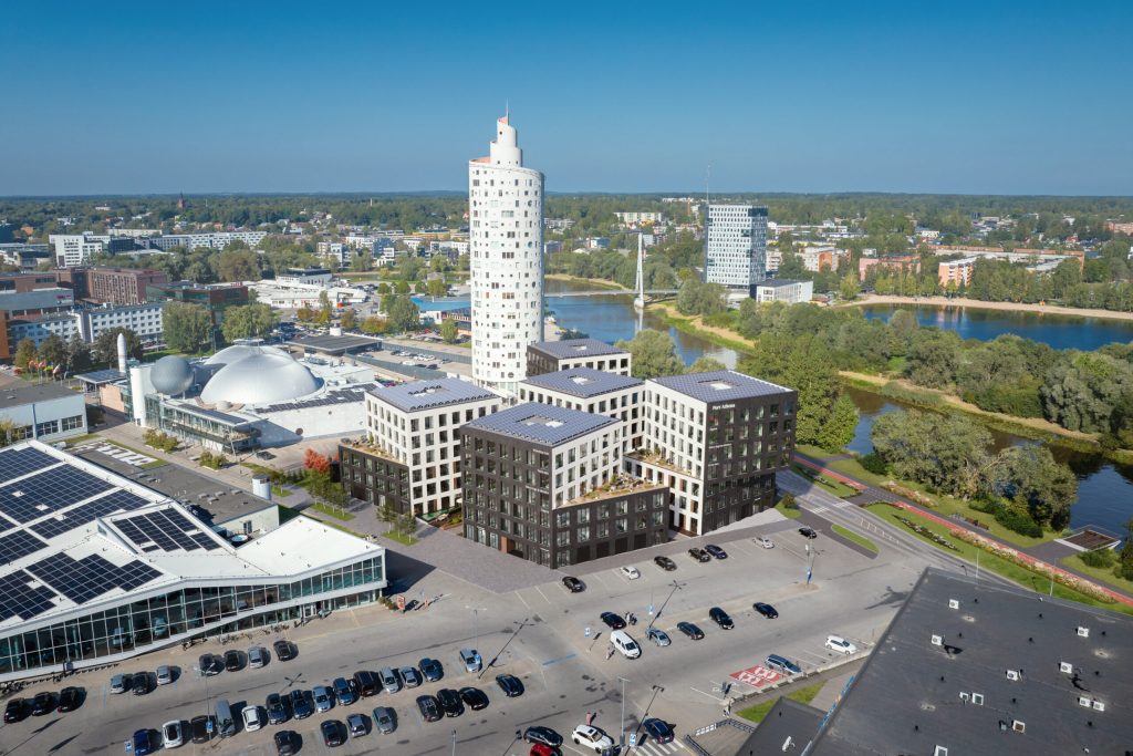 Port Athena (Väike-Turu 7/1, 7/2, 7/3, 7/4, 7/5) - Food services, Hotel, Non-food store, Office center, Other commercial - visualization