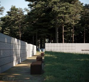 Rīgas I Meža kapu kolumbārijs visuaalne