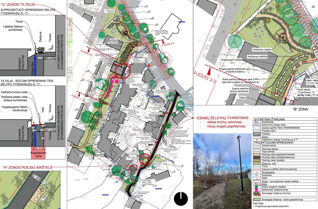 Viešoji erdvė ties Tyzenhauzų g. 17 (Tyzenhauzų g.) - Väljak - visuaalne