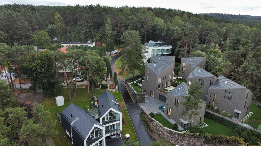 Antakalnio vilos (Lentupio g. 19, 19A, 21) - Row housing - visualization